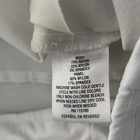 JM Collection White Pull-on Style Pants-FREE w/bundle purchase - Picture 8 of 8